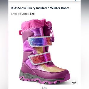 Lands End Kids Snow Boots: Brand New